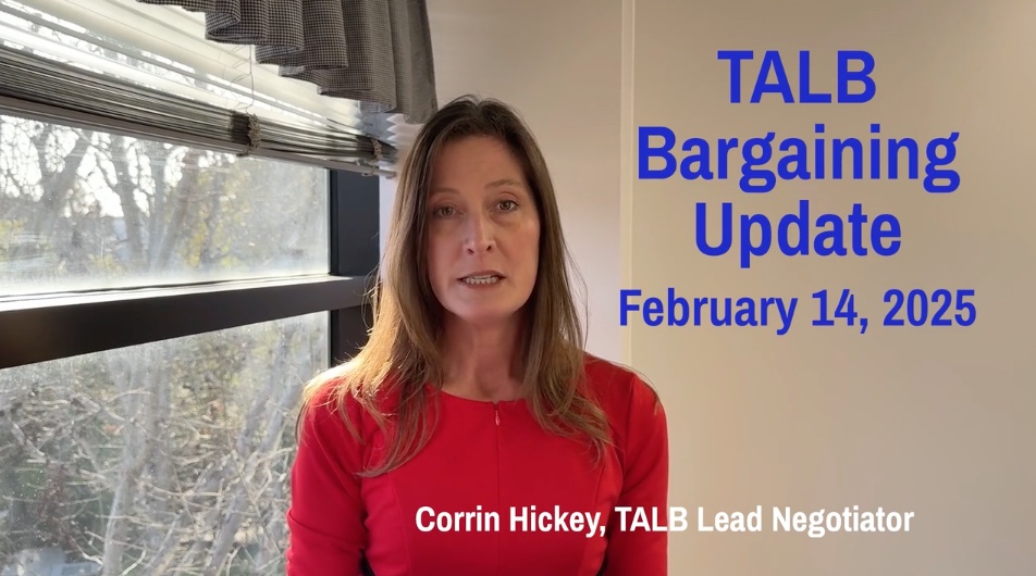 Talb Rathor Feb 14, 2025 - Bargaining Update Video - Teachers Association of Long Beach