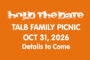 Oct 31- TALB Annual Family Picnic 2026 - HOLD THE DATE